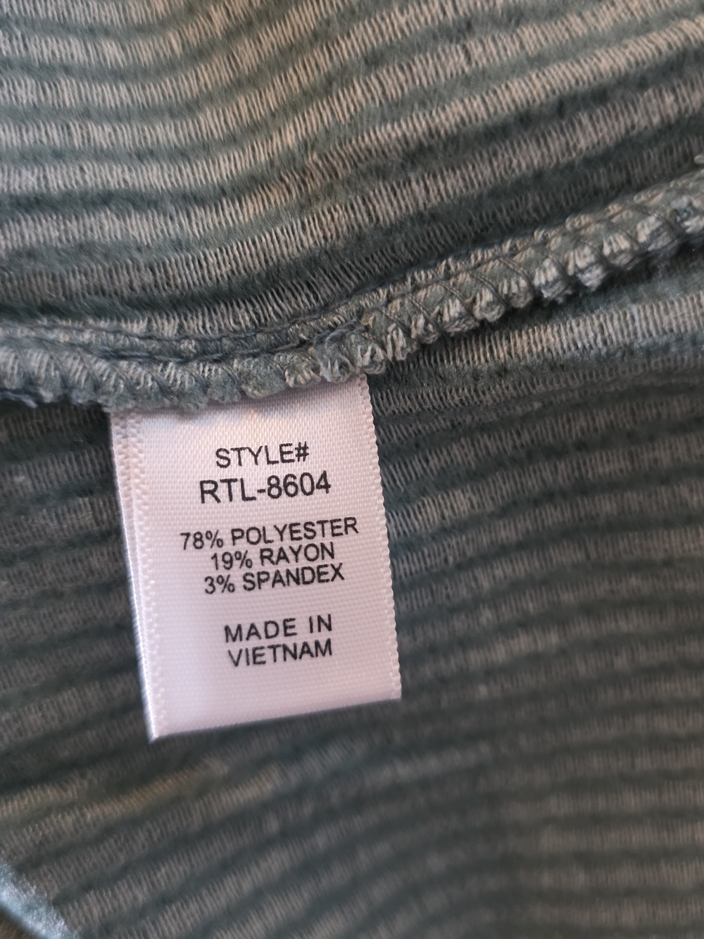 Zenana Outfitters Ribbed Wide-Leg Pants & Knit Top in Sage Green - Picture 5 of 5